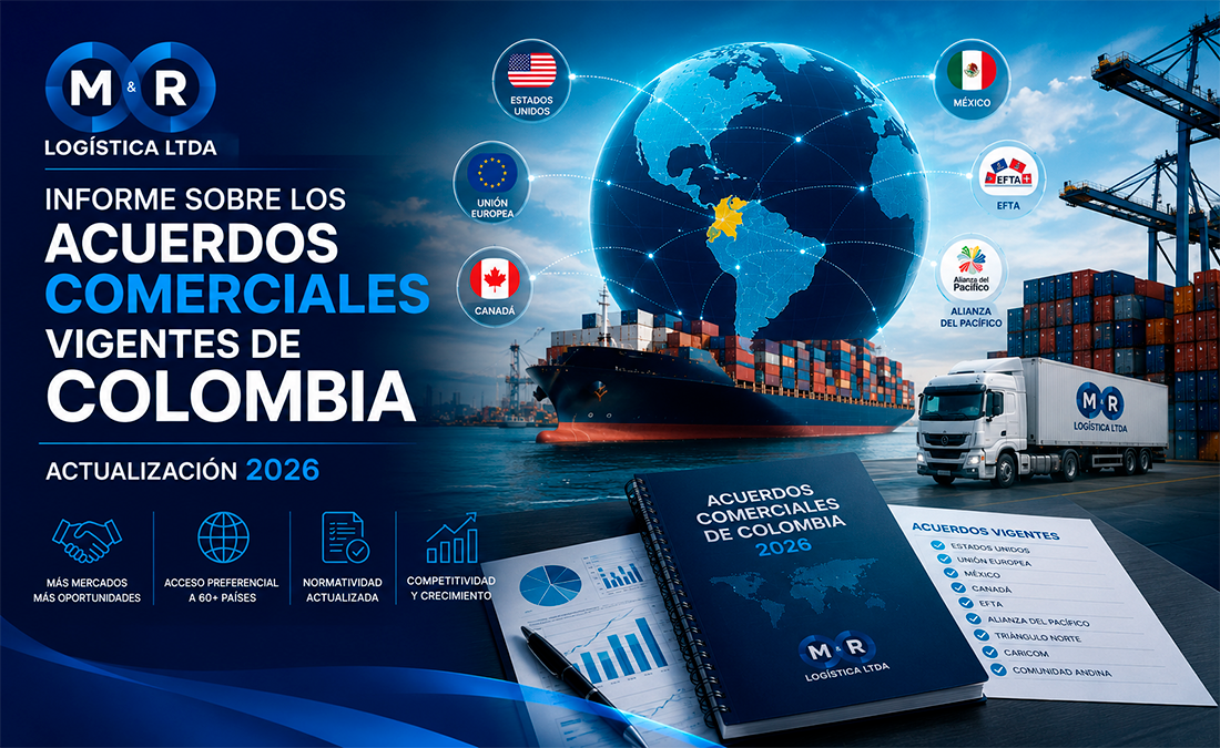 Acuerdos Comerciales Vigentes de Colombia 2026 - M&R Logística